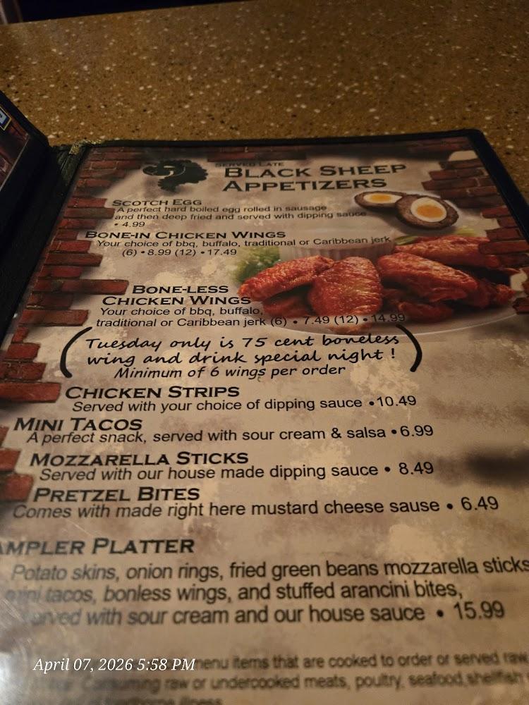 Black Sheep Pub Menu image 3